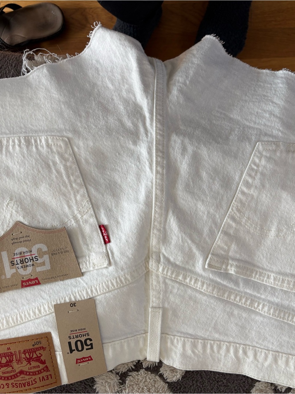 Levi's Women's White High-Rise Jeans